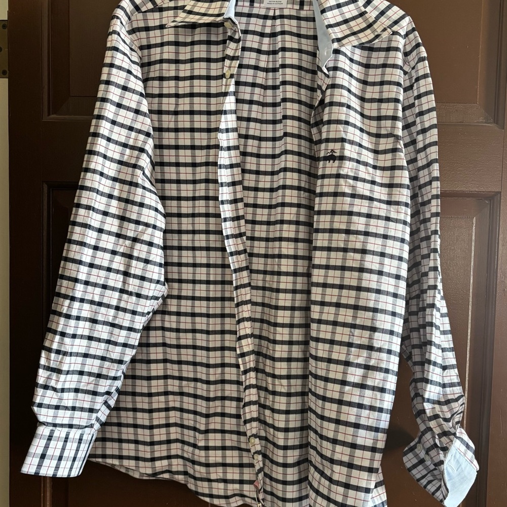 Plaid Button-Up Shirt